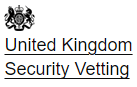 Simon Dye passed Baseline Personnel Security Standard (BPSS) by UKSV